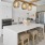 Modern demo kitchen in The Lively Murrells Inlet community clubhouse