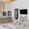 Demo kitchen and large couch in The Lively Murrells Inlet's community clubhouse