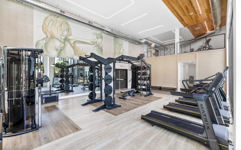 Spacious community fitness center at The Lively Murrells Inlet