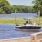 Murrell Inlet waterway and boat near The Lively Murrells Inlet